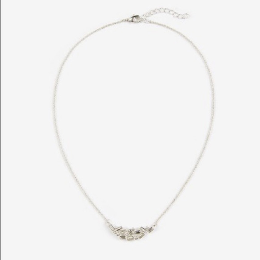 Camilla silver and crystal necklace.